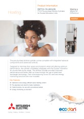 Ecodan FTC5 - EHPT15-17X-UKHLCW Monobloc Pre-plumbed Slimline Cylinder Product Information Sheet cover image