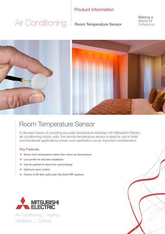 Discreet Remote Room Temperature Sensor Product Information