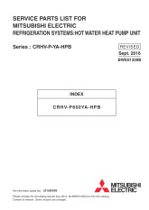 Ecodan CRHV-P600YA-HPB Parts Catalogue (BWE01329B) cover image