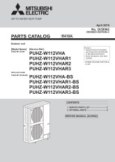 Ecodan PUHZ-W112VHA-BS Parts Catalogue (OCB562C) cover image