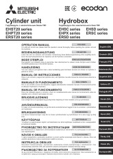Ecodan FTC5 - EHPT, EHST, EHPX, EHS(D)(C) Cylinder / Hydrobox Instruction Book (RG79D942H04) cover image