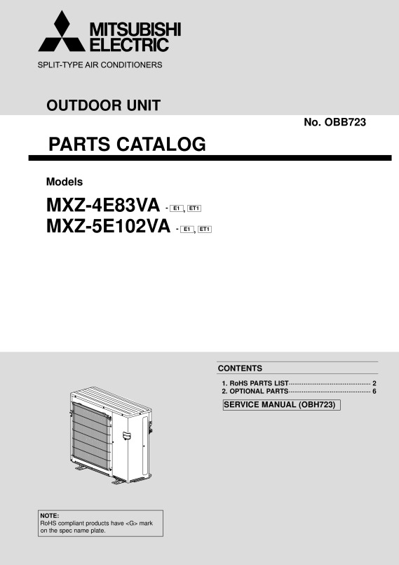 MXZ-4E83VA-5E102VA Parts Catalogue (OBB723) - Document Library 