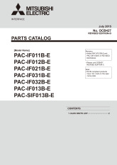 Ecodan FTC2B - PAC-IF032B-E Parts Catalogue (OCB427D) cover image