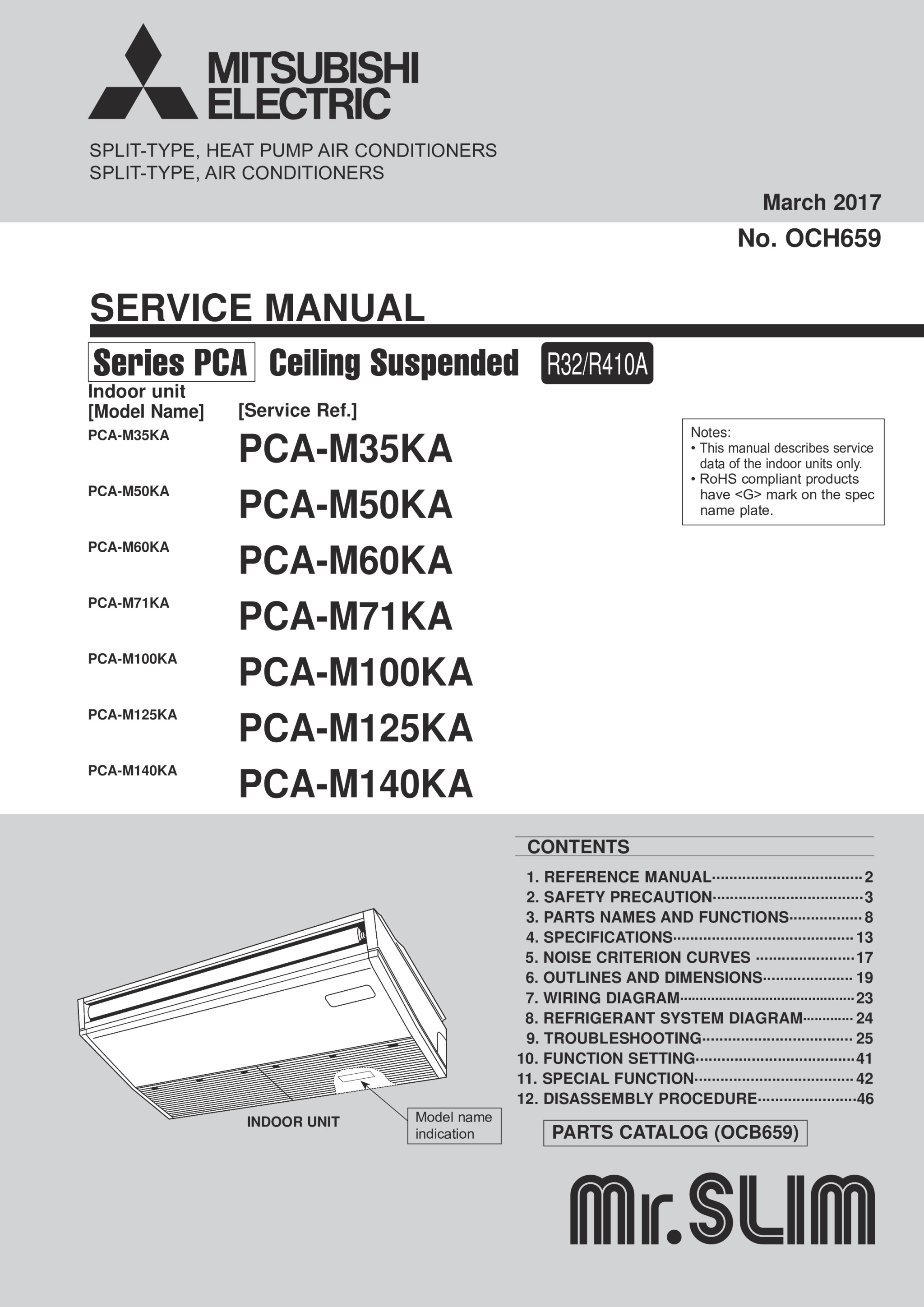 ... pca m50 140ka service manual (och659) mitsubishi electric Mitsubishi Eclipse Stereo Wiring Diagram page