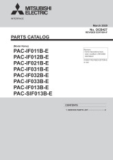 Ecodan PAC-IF033B-E Parts Catalogue (OCB427F) cover image