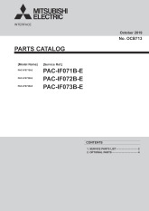 Ecodan PAC-IF07(1-3)B-E Parts Catalogue (OCB713) cover image