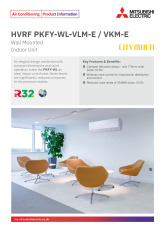 PKFY-WL-VLM-E /  VKM-E (HVRF) Wall Mounted Indoor Unit Product Information Sheet  cover image