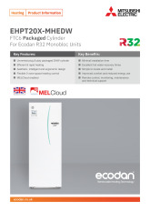 Ecodan Packaged Cylinder EHPT20X-MHEDW Product Information Sheet cover image