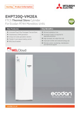 Ecodan Thermal Store Cylinder EHPT20Q-VM2EA Product Information Sheet cover image