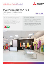 PUZ-M200/250YKA R32 Standard Inverter Heat Pump Product Information Sheet cover image