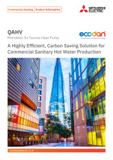 Ecodan QAHV N560YA-HPB Monobloc Air Source Heat Pump Product Information Sheet cover image