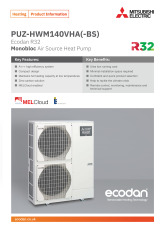 Ecodan PUZ-HWM140VHA(-BS) Product Information Sheet cover image