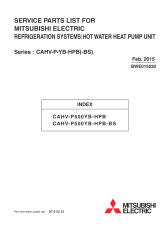 Ecodan CAHV-P500YB-HPB Parts Catalogue (BWE015030) cover image