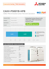 Ecodan CAHV-P500YB-HPB TM65 Embodied Carbon Calculation cover image