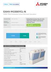 EAHV-M1500YCL-N TM65 Embodied Carbon Calculation cover image