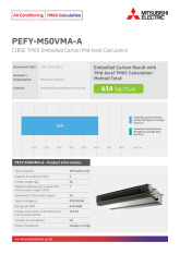 PEFY-M50VMA-A TM65 Embodied Carbon Calculation cover image