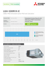 LGH-100RVX-E TM65 Embodied Carbon Calculation cover image