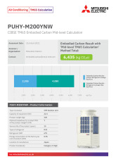 PUHY-M200YNW TM65 Embodied Carbon Calculation cover image