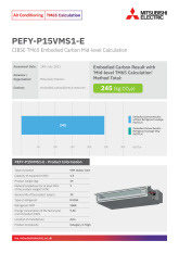 PEFY-P15VMS1-E TM65 Embodied Carbon Calculation cover image