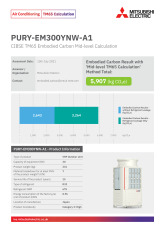 PURY-EM300YNW-A1 TM65 Embodied Carbon Calculation cover image