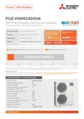 PUZ-HWM140VHA TM65 Embodied Carbon Calculation cover image