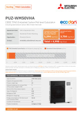 PUZ-WM50VHA TM65 Embodied Carbon Calculation cover image