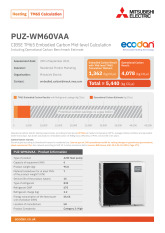 PUZ-WM60VAA TM65 Embodied Carbon Calculation cover image