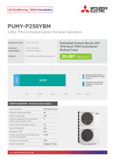 PUMY-P250YBM TM65 Embodied Carbon Calculation cover image
