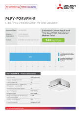 PLFY-P25VFM-E TM65 Embodied Carbon Calculation cover image