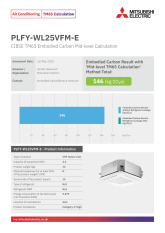 PLFY-WL25VFM-E TM65 Embodied Carbon Calculation cover image
