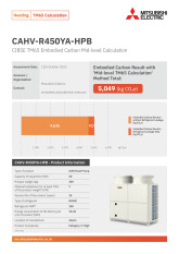 CAHV-R450YA-HPB Embodied Carbon Calculation  cover image