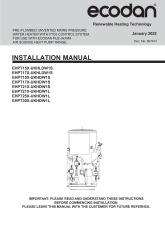 Ecodan EHPT(15-17-21-25-30)X-UKH(L)DW1(S-L) Installation Manual (7797271-01) cover image