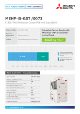 MEHP-iS-G07 /0071 TM65 Embodied Carbon Calculation cover image