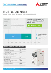 MEHP-iS-G07 /0112 TM65 Embodied Carbon Calculation cover image