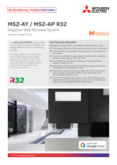 MSZ AY / MSZ-AP R32 Product Information Sheet cover image