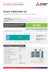 PUHY-P500YNW-A2 TM65 Embodied Carbon Calculation cover image