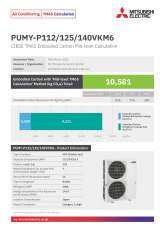 PUMY-P112-125-140YKM5 TM65 Embodied Carbon Calculation cover image