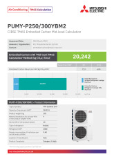 PUMY-P250-300YBM2 TM65 Embodied Carbon Calculation cover image