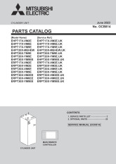 Ecodan EHPT20X-MEHEW Parts Catalogue (OCB814) cover image