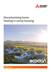 Mitsubishi Electric, Ecodan | Social Housing Brochure cover image