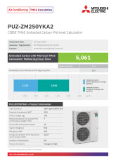 PUZ-ZM250YKA2 TM65 Embodied Carbon Information cover image