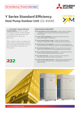 Y Series Heat Pump YXM 22-45kW Product Information Sheet cover image