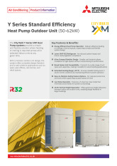 Y Series Heat Pump YXM 50-62kW Product Information Sheet cover image