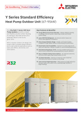 Y Series Heat Pump YXM 67-95kW Product Information Sheet cover image