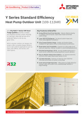 Y Series Heat Pump YXM 100-112kW Product Information Sheet cover image