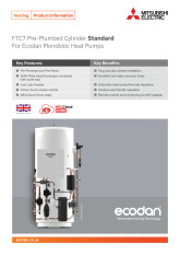  Ecodan FTC7 Pre-Plumbed Cylinder Standard Product Information Sheet cover image