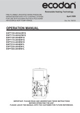 Ecodan (EHPT15-17-21-25-30)X-UKH(L)EW1(S-L) Operation Manual (758753) cover image
