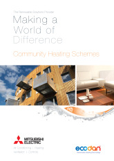 Ecodan Community Heating Schemes Brochure cover image