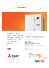 Ecodan EHPT20X-VM2HB FTC4 Monobloc Cylinder Product Information 