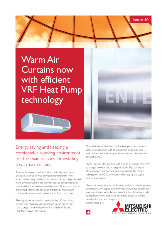 Knowledge File 10 Vrf Warm Heat Curtain Mitsubishi Electric